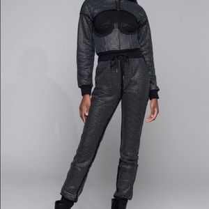 RHINESTONE CORSET JOGGER